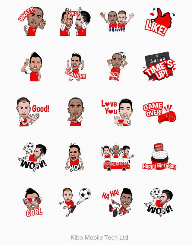 Arsenal アーセナル Lineスタンプ