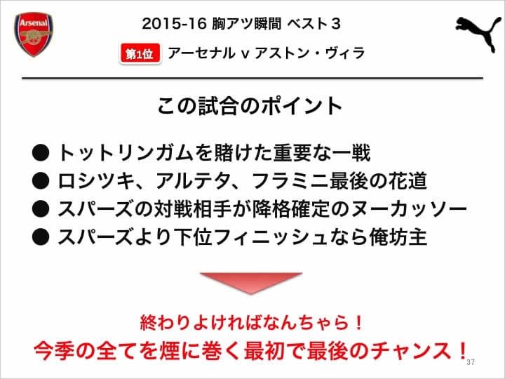 37 アーセナルファンミーティング 16-17