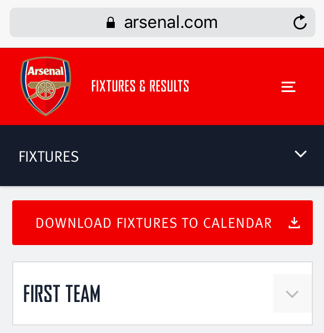 超簡単 アーセナルの試合日程をあなたのスマホと一発同期する方法 Arsenal アーセナル 猿のプレミアライフ