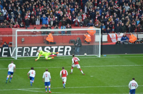 v Stoke city ピエール＝エメリク・オーバメヤン PK ゴール