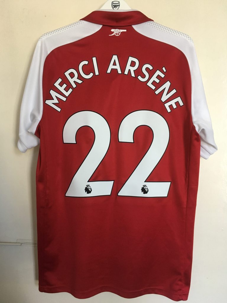 アーモリー エミレーツスタジアム Merci Arsene シャツ