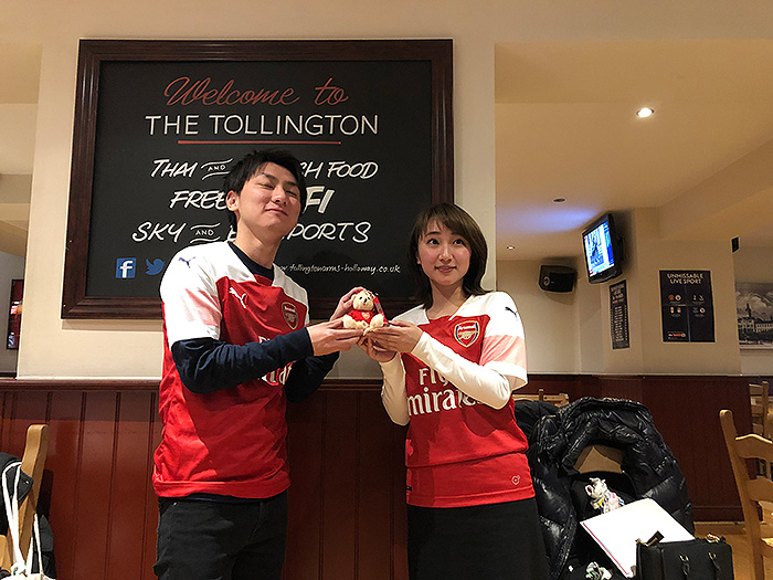 トーリントン パブ Tollington カオリン 笹木香利と行く！アーセナル観戦ツアー 2019 語る会