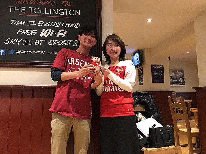 トーリントン パブ Tollington カオリン 笹木香利と行く！アーセナル観戦ツアー 2019 語る会