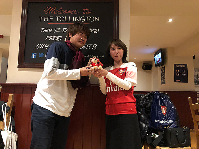 トーリントン パブ Tollington カオリン 笹木香利と行く！アーセナル観戦ツアー 2019 語る会